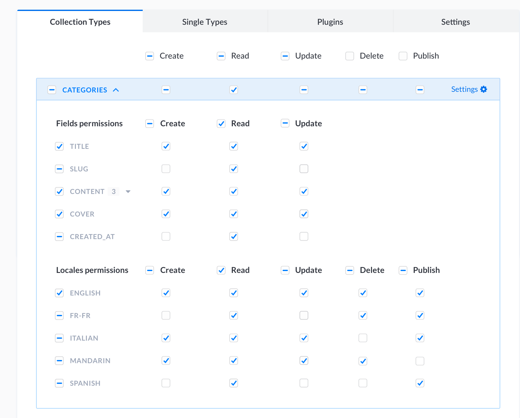 user access control panel