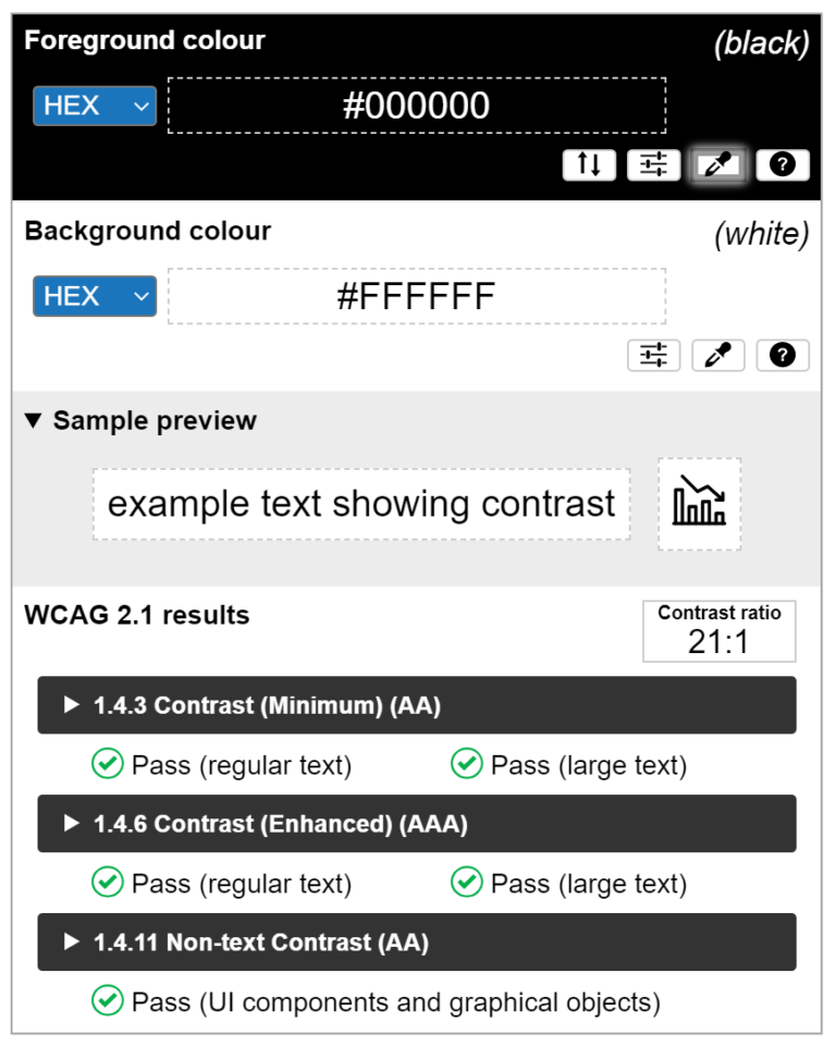 colour contrast analyzer