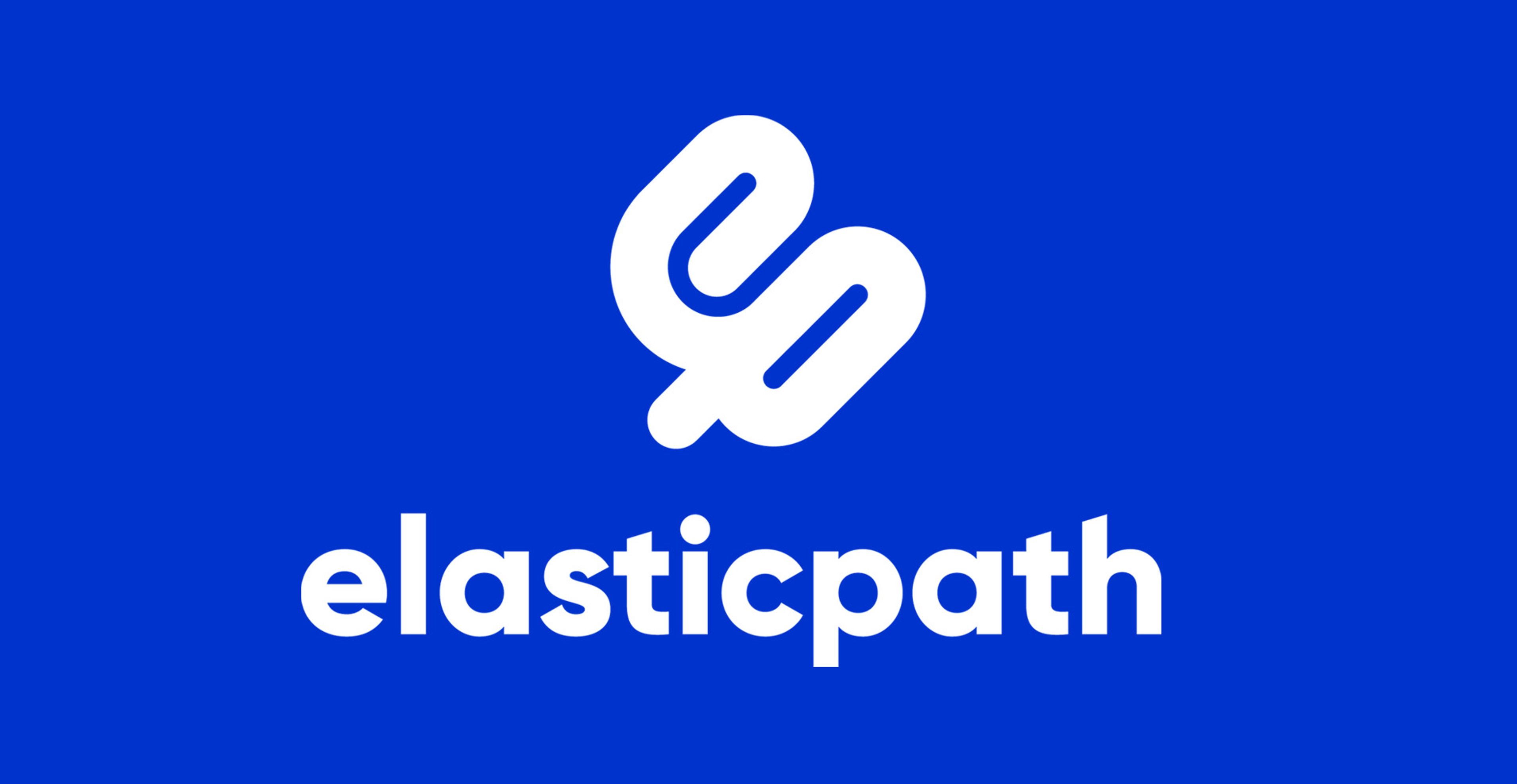 Elastic Path logo against a dark blue background