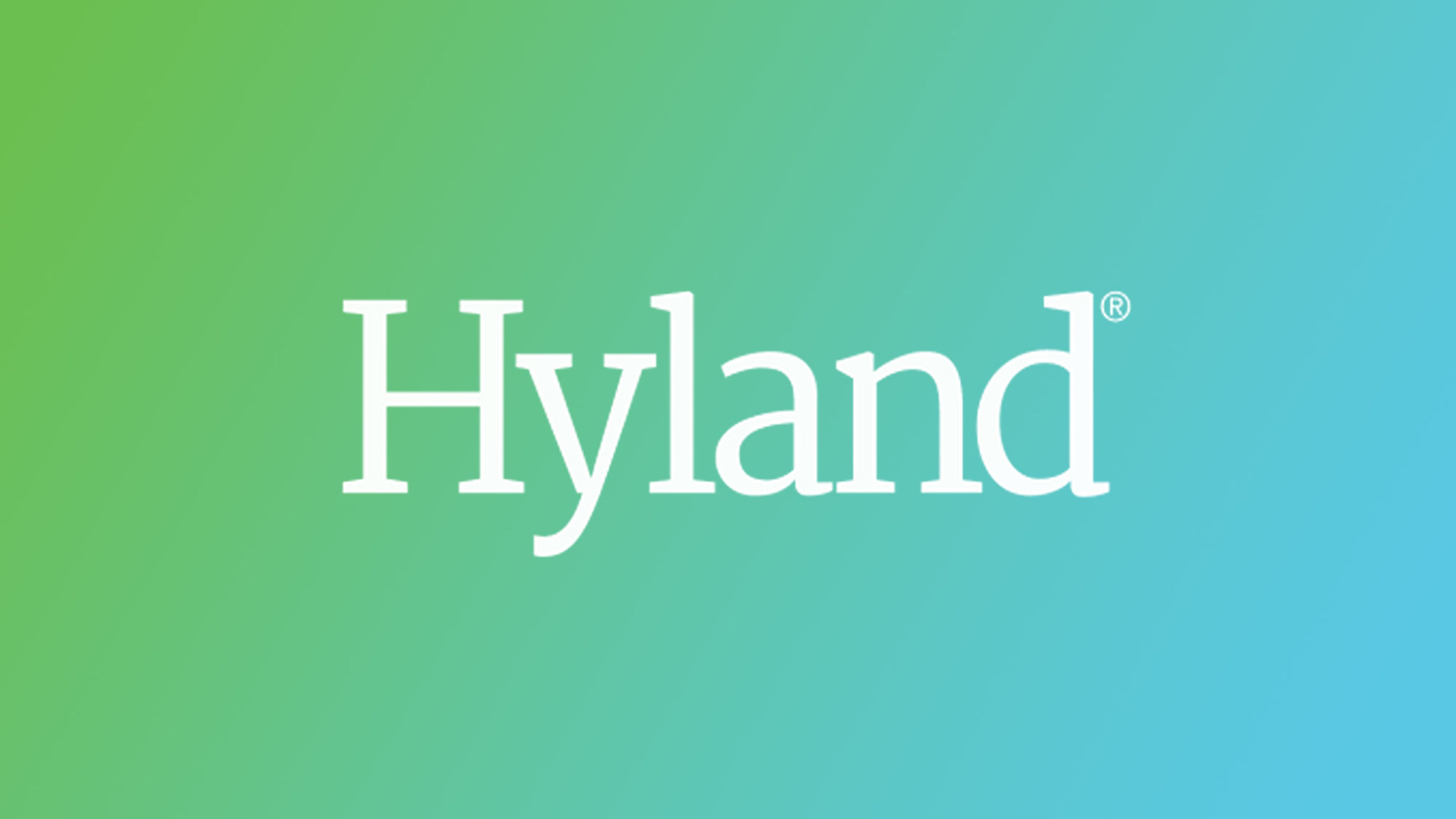 Featured image of Hyland logo against a blended background