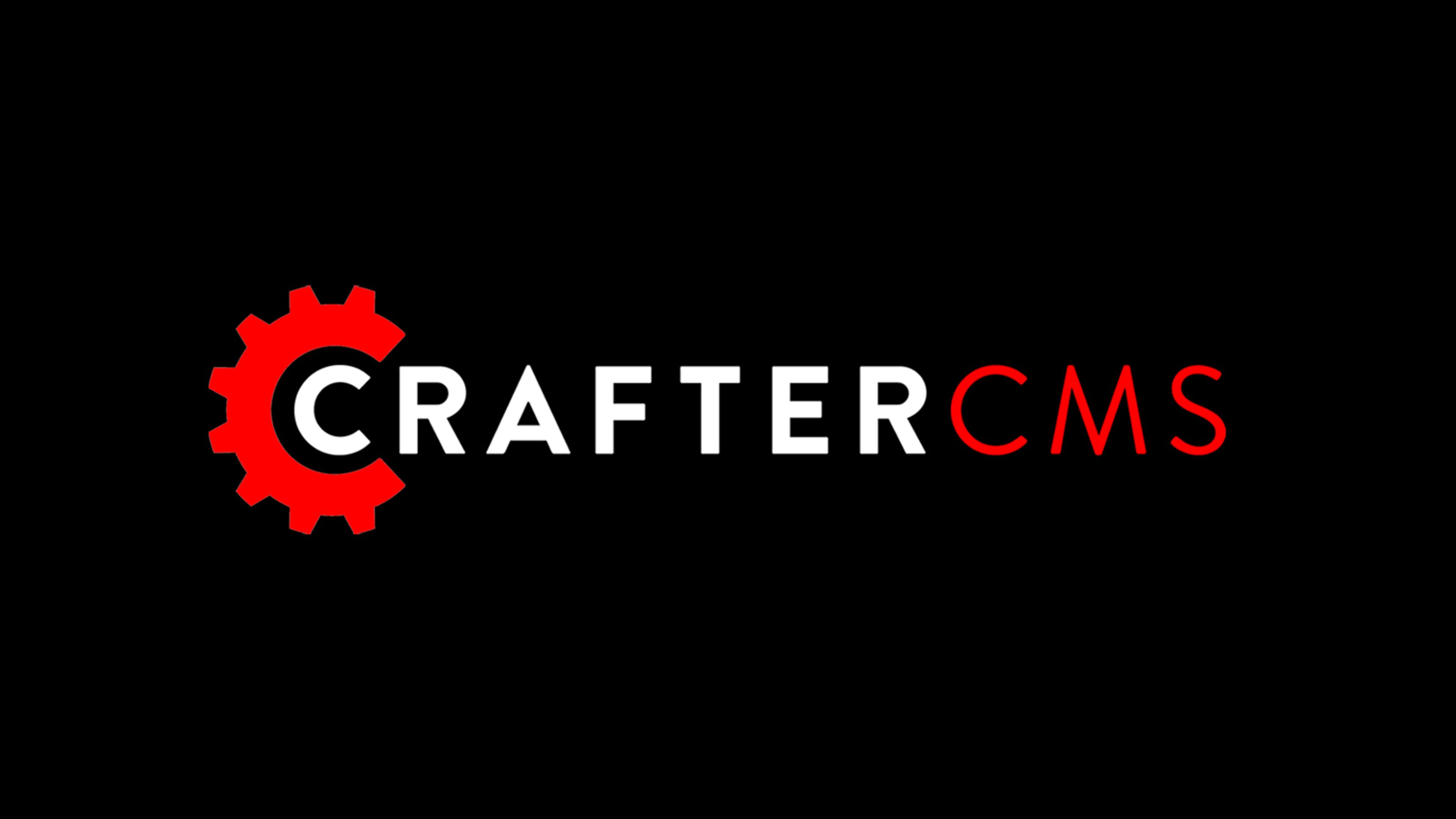 Image of CrafterCMS logo against a black background