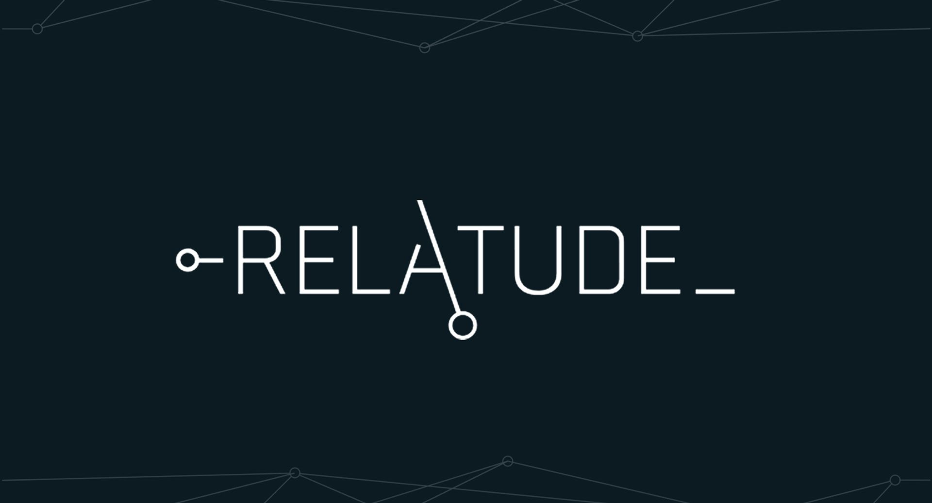 Relatude logo against a black background