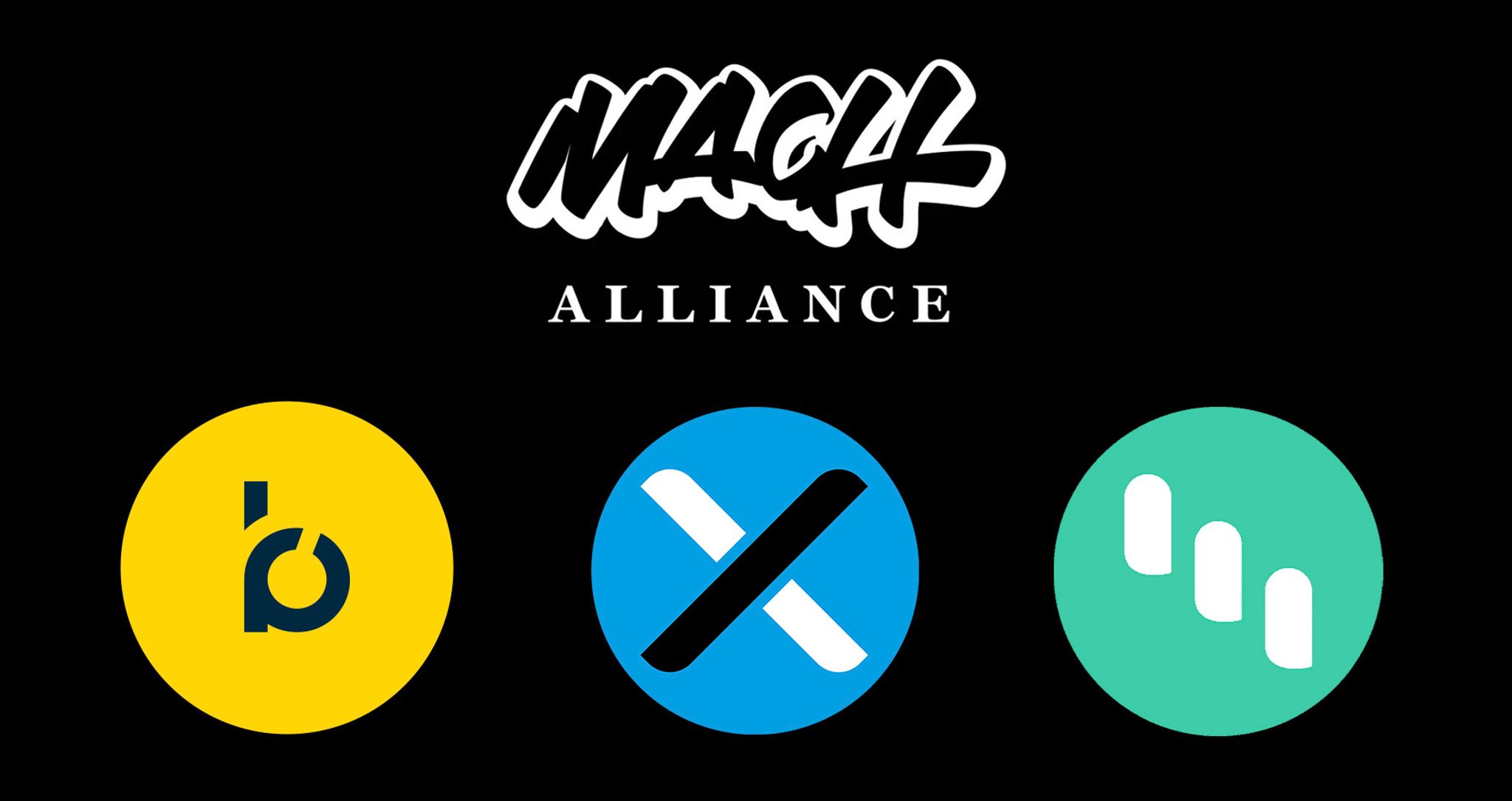 Composite of the MACH Alliance logo above icons for Bloomreach, Emporix, and Kontent.ai