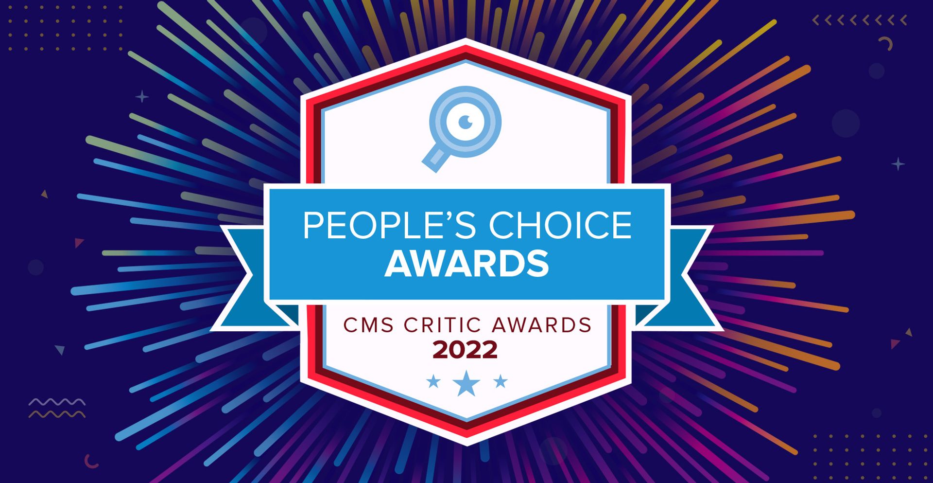 People's Choice Award 2022 logo against a graphical backdrop of fireworks