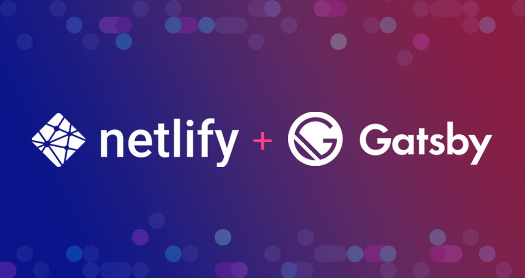 Netlify + Gatsby logos