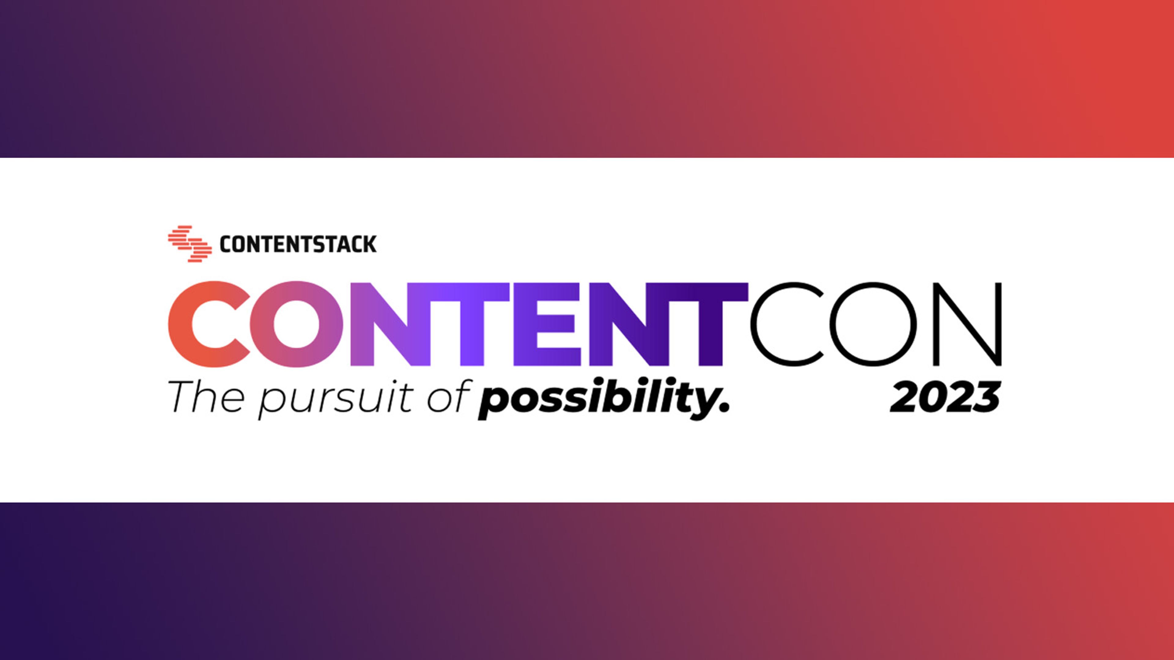 Contentstack ContentCon 2023 logo