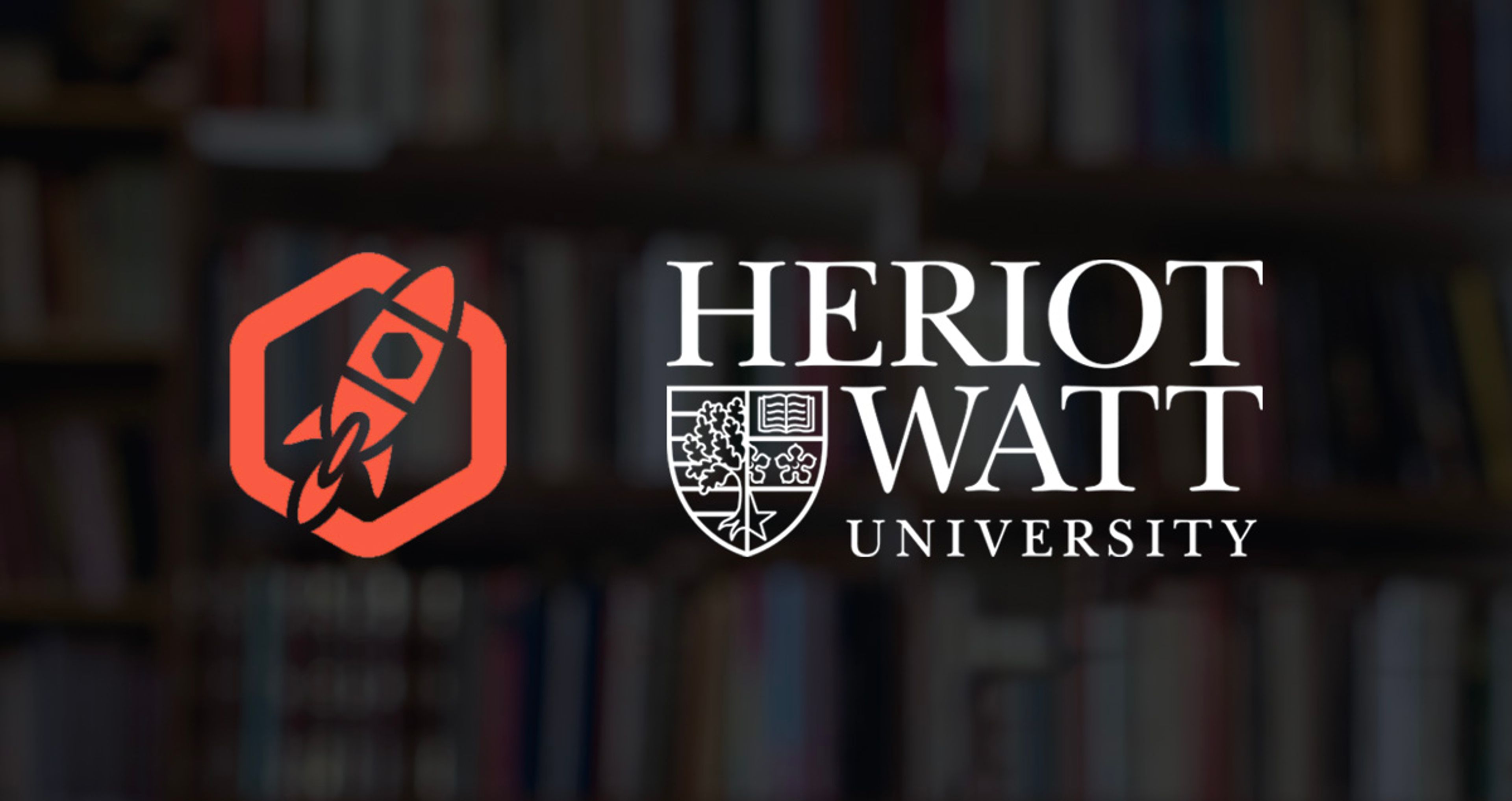 Heriot-Watt University and Zengenti logo icon again a wall of books