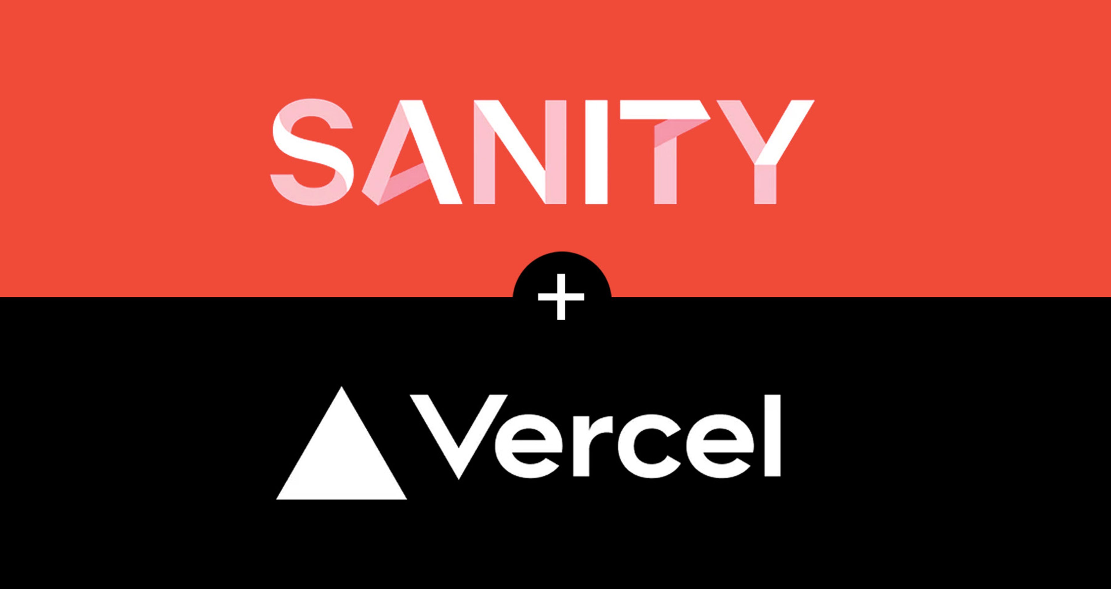 Sanity and Vercel logos