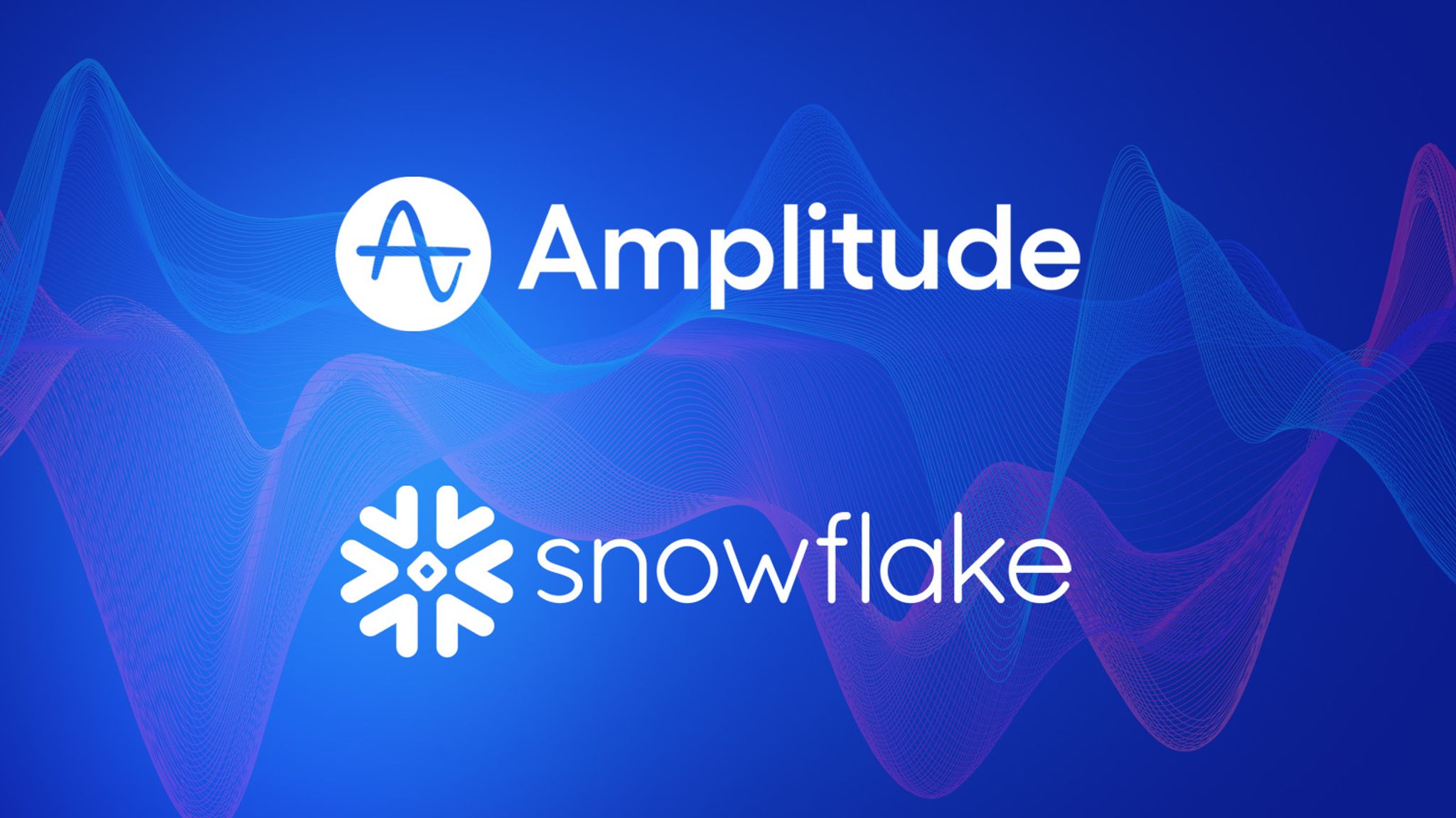 Amplitude and Snowflake logos