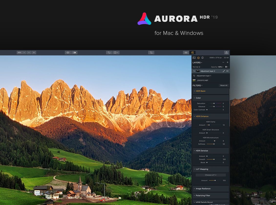 best photo editing software - aurora hdr