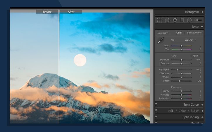 best photo editing software - adobe lightroom