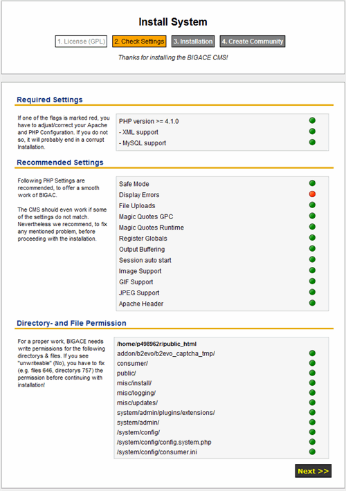 Bigace Content Management System