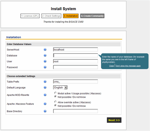 Bigace Content Management System