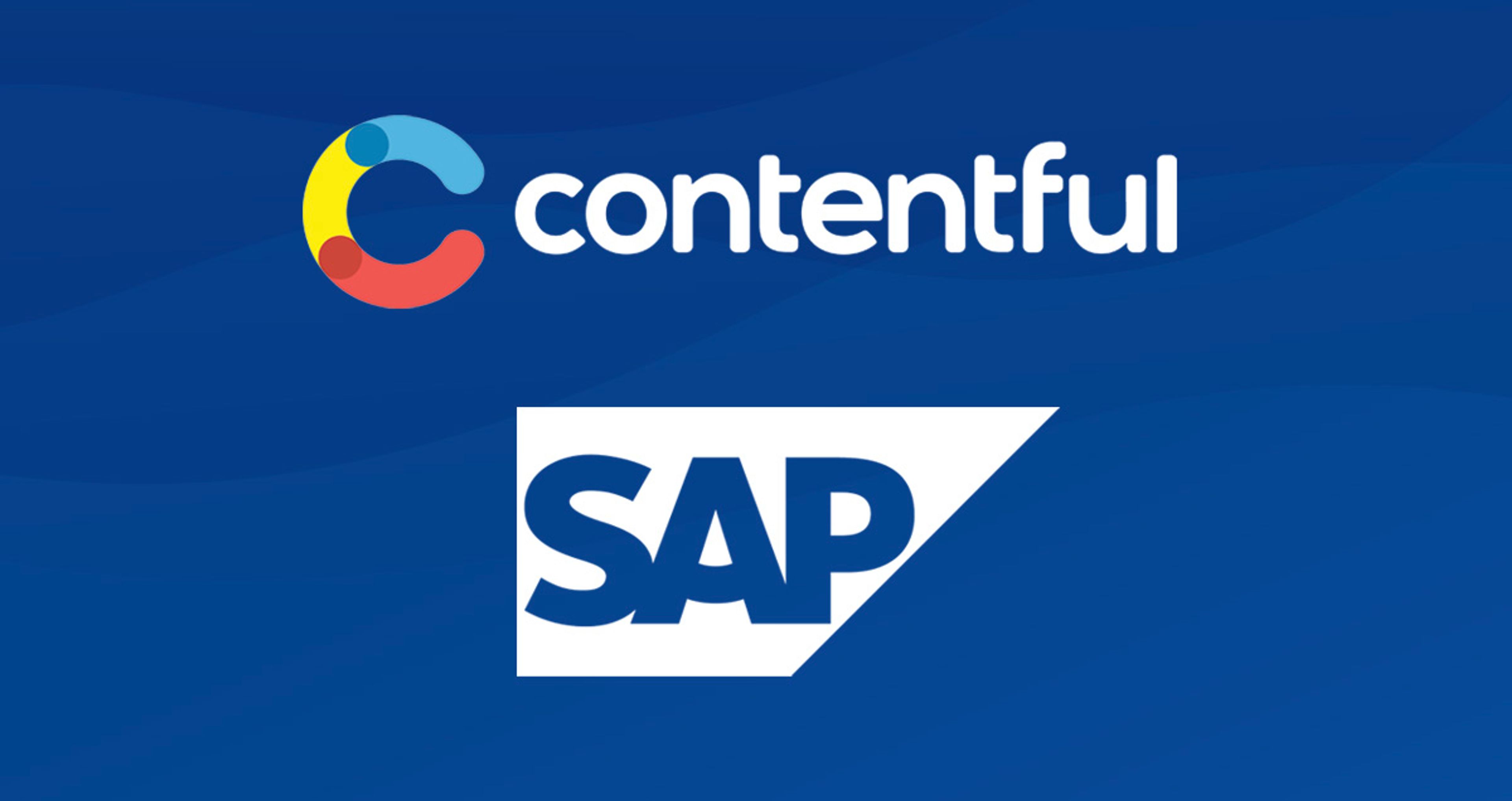 Contentful and SAP logos