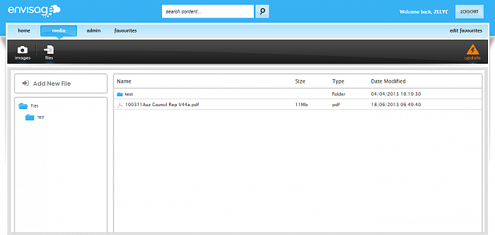 Envisage File Management