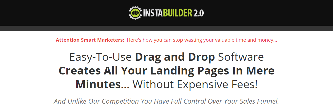 Instabuilder landing page builder