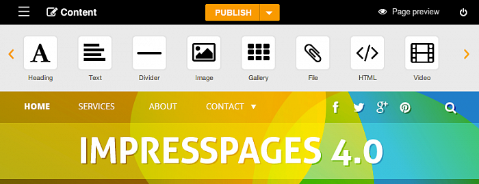 ImpressPages 4.0 Interface