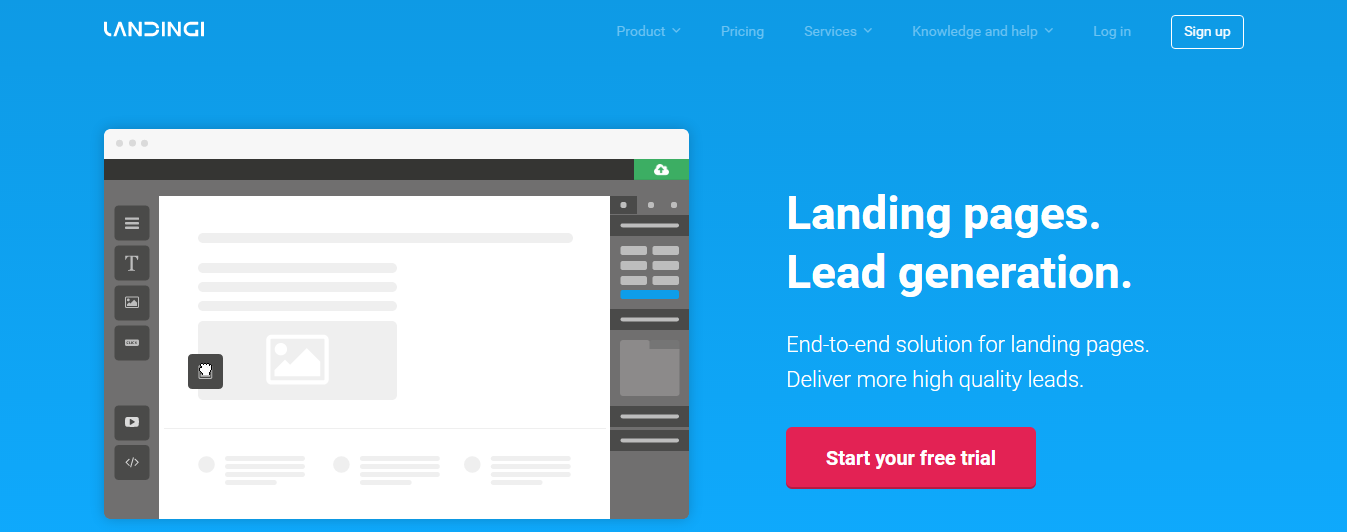 Landingi landing page builder