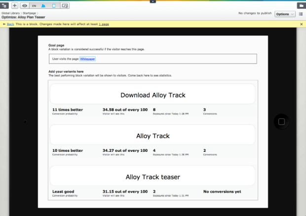 Multivariate Testing - EpiServer