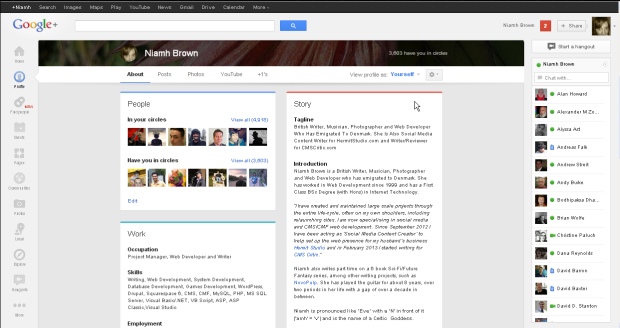Google+ Profile Mini