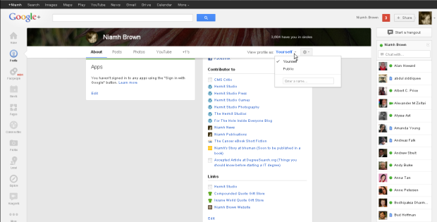  Google+ Profile Mini