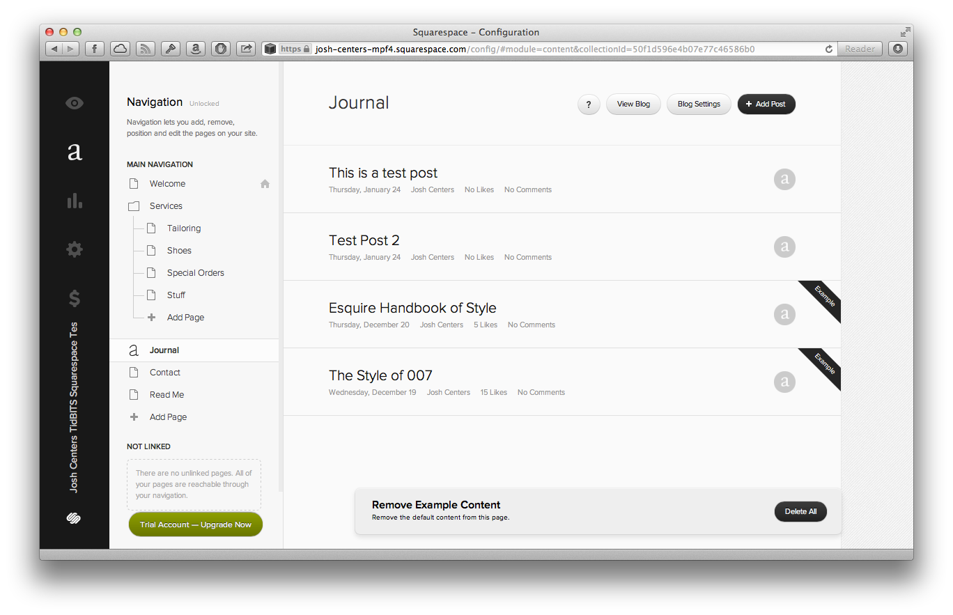 squarespace ipad app review