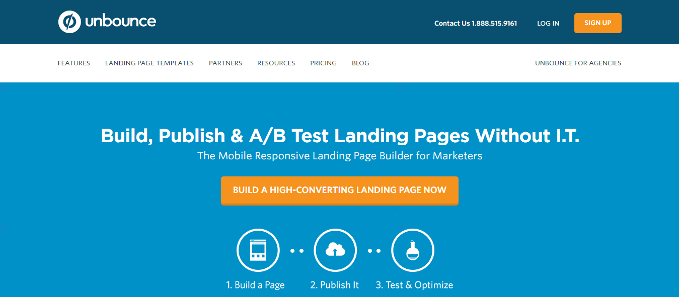 Unbounce landing page builder