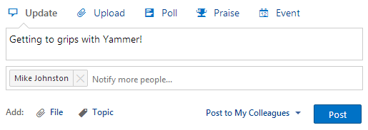 Yammer Updates