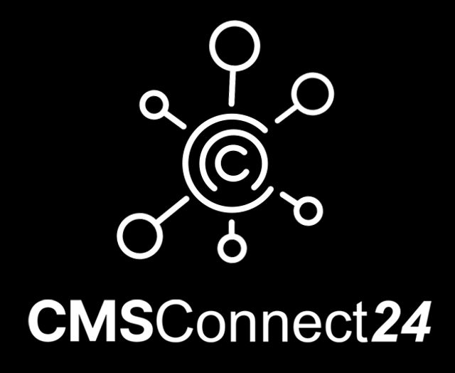 CMS Connect logo in white