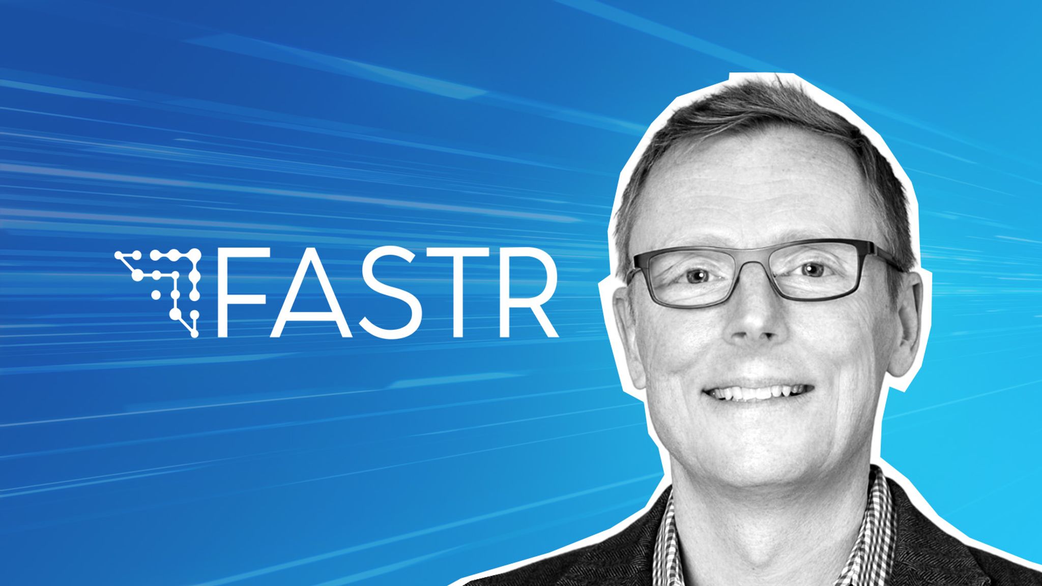 John Murdock headshot, CEO of Fastr, with Fastr logo