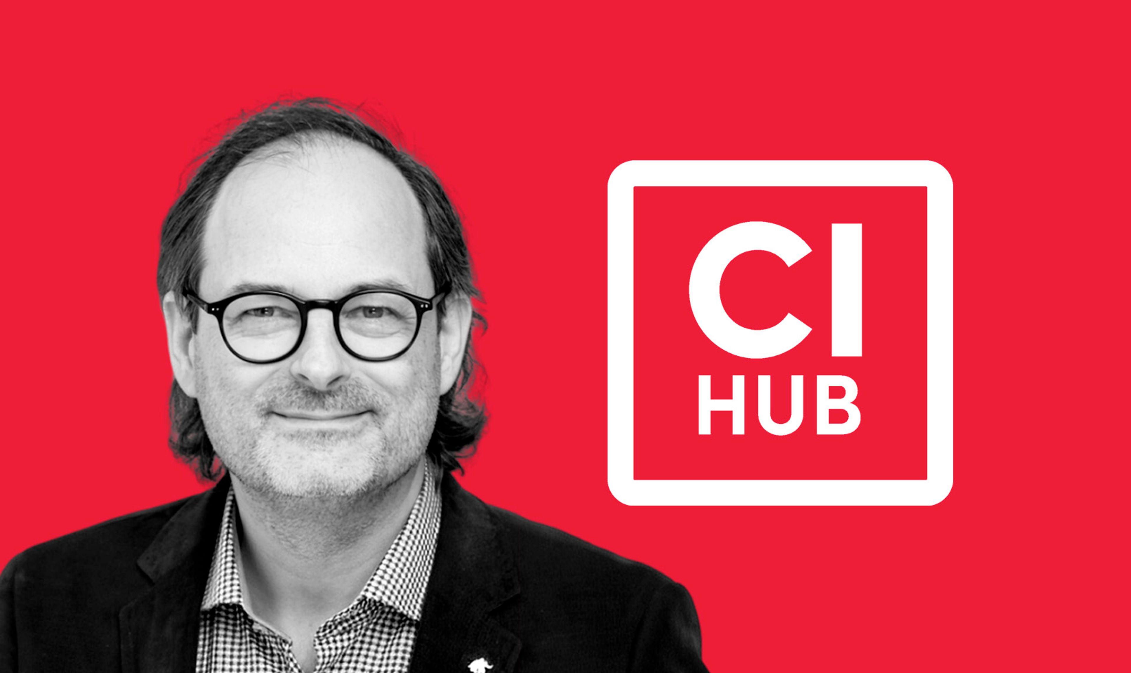 CI Hub founder headshot and logo