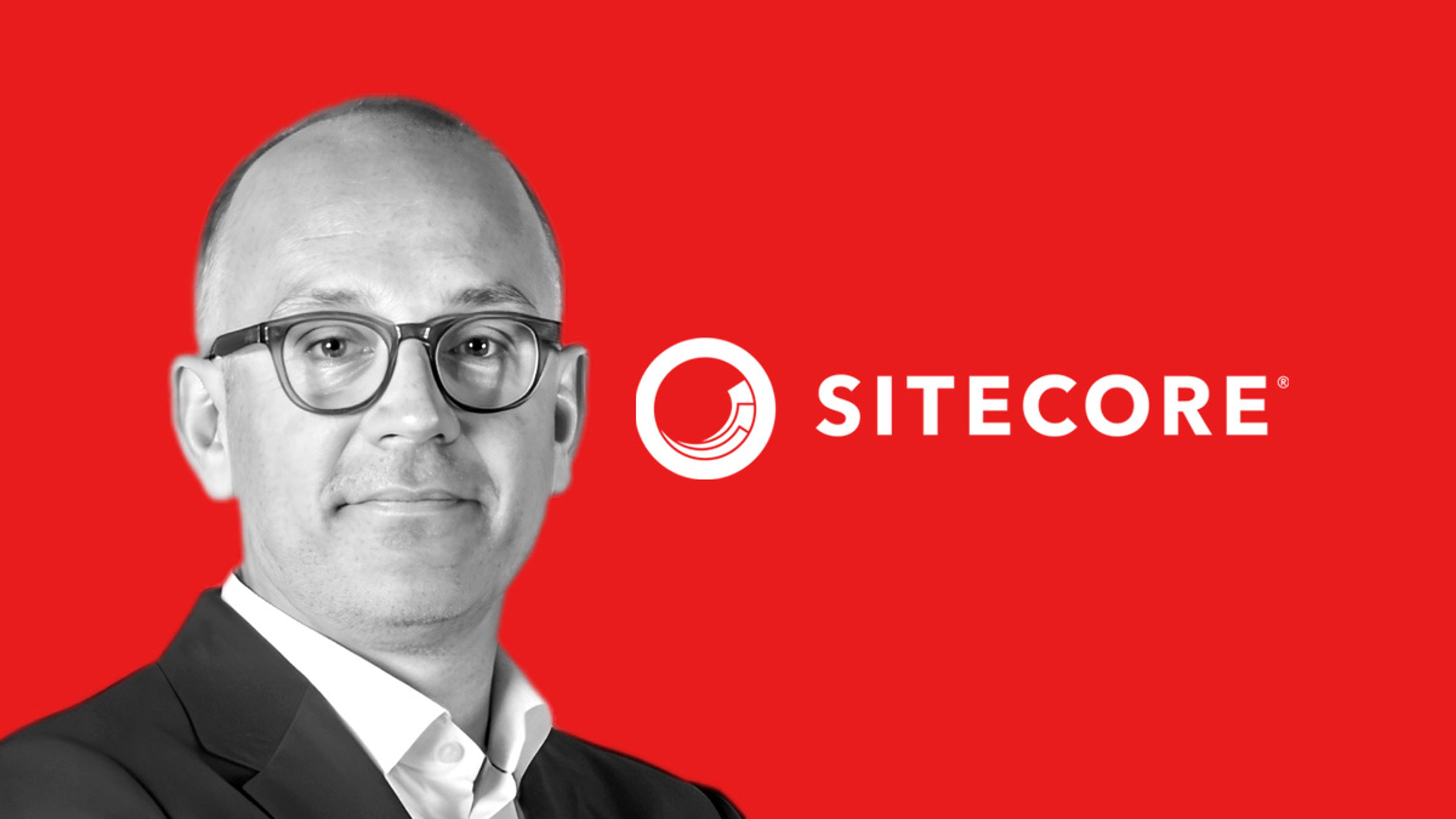 Dan O'Flanagan headshot with Sitecore logo