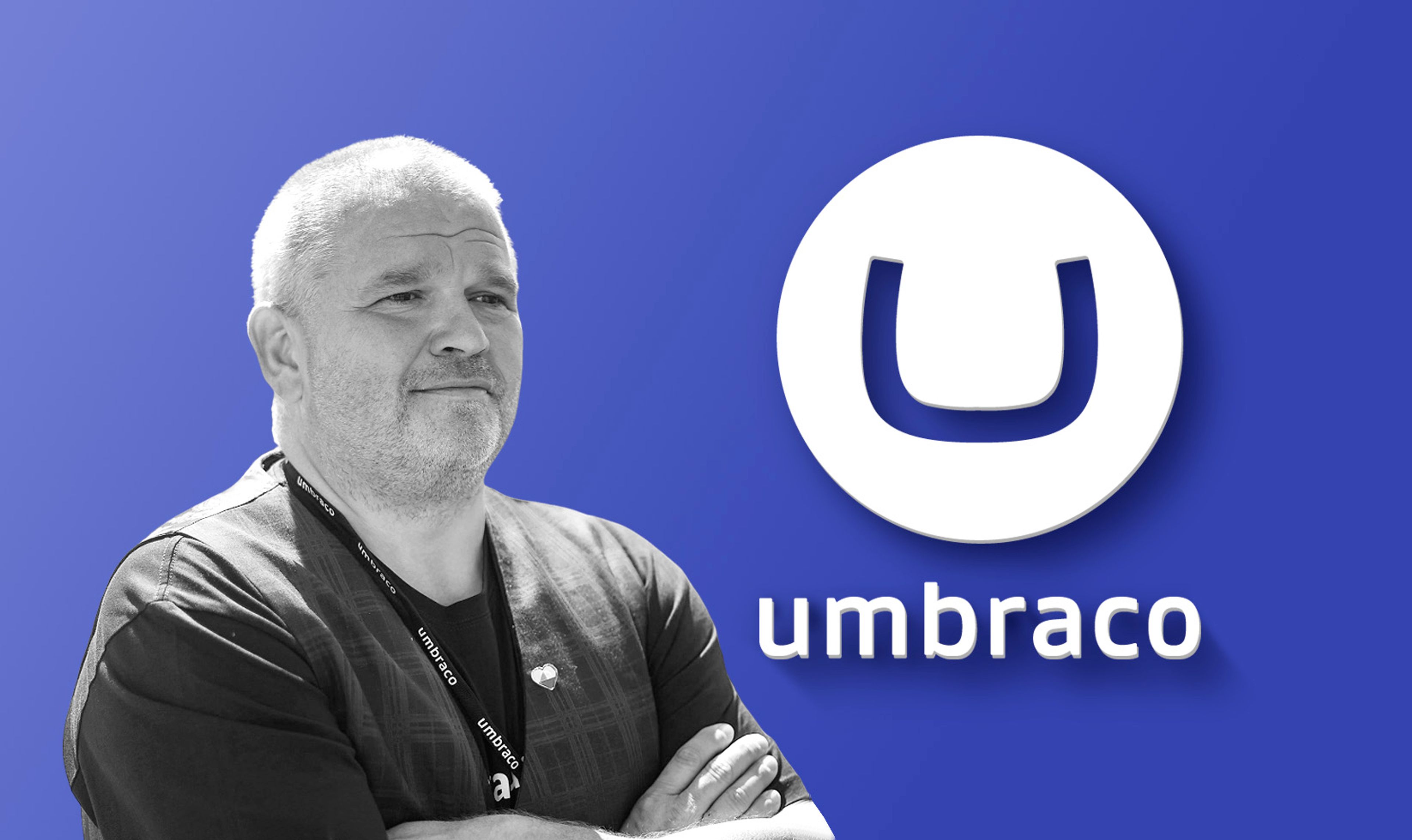 Umbraco CEO headshot and Umbraco logo