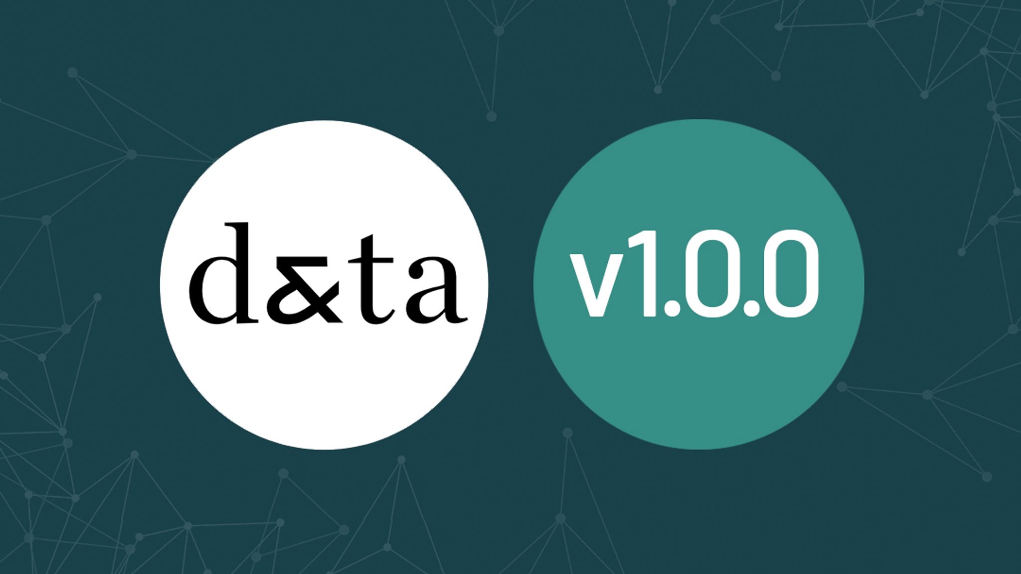 Data & Trust Alliance Logo and v1.0.0 in circle icons