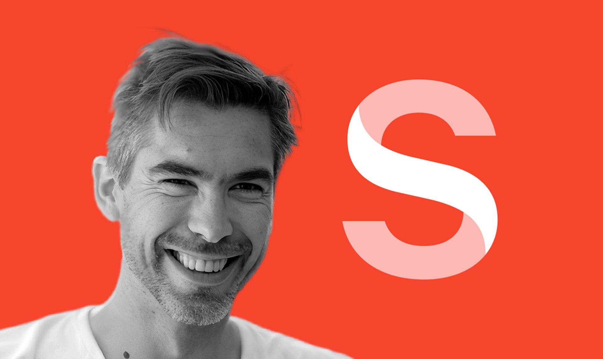 Sanity CEO Magnus Hillestad and Sanity "S" logo icon