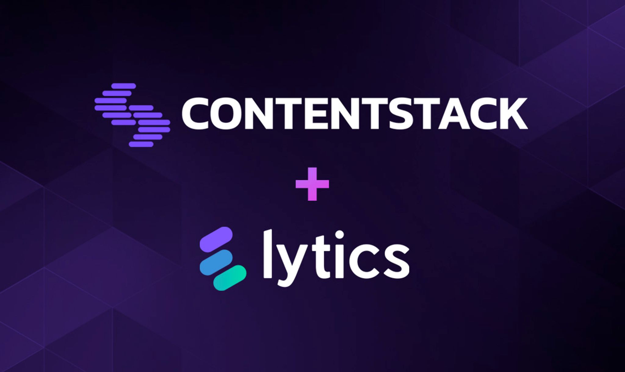 Contentstack and Lytics logos