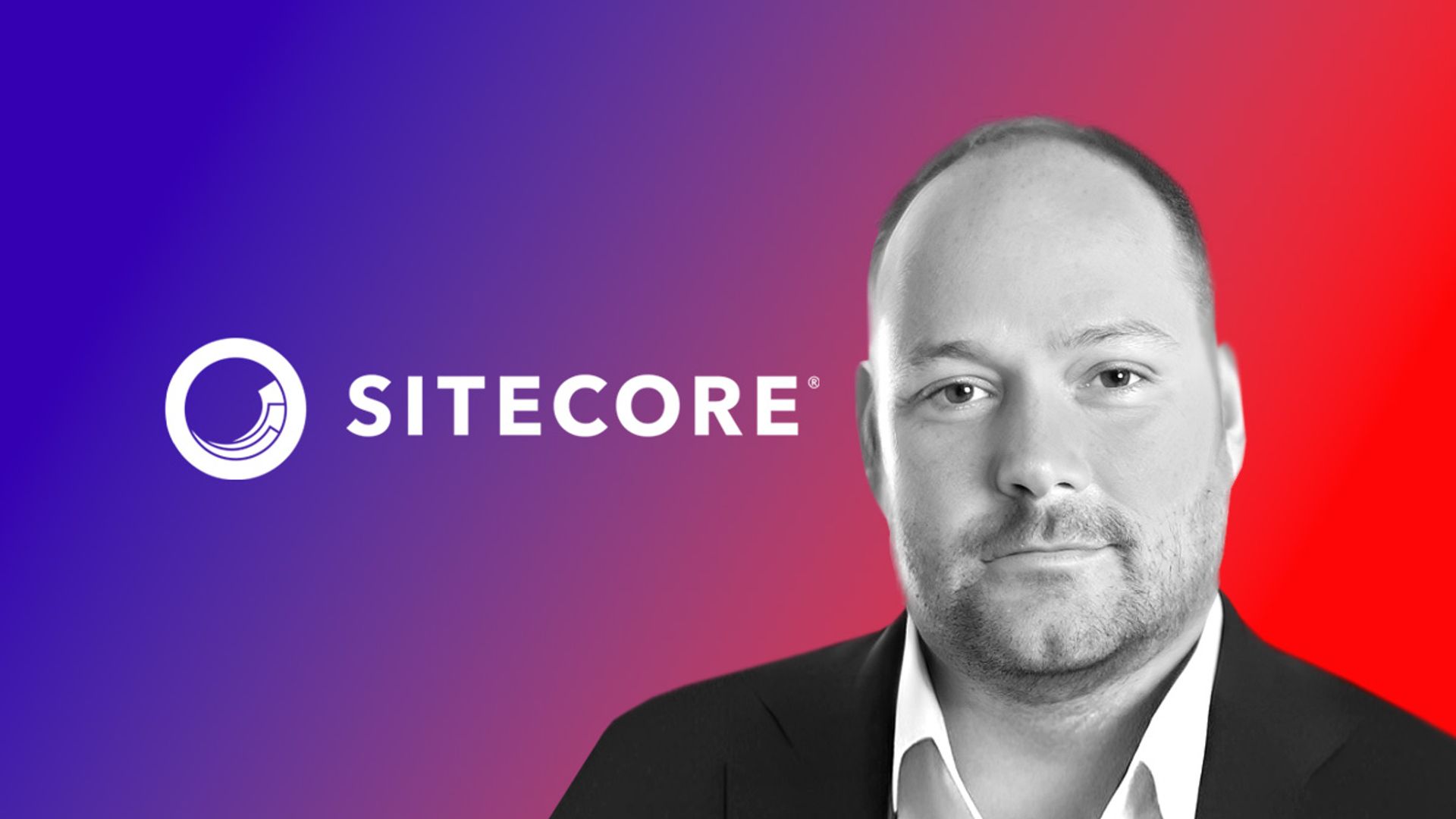 Sitecore logo and CPO Roger Connolly headshot