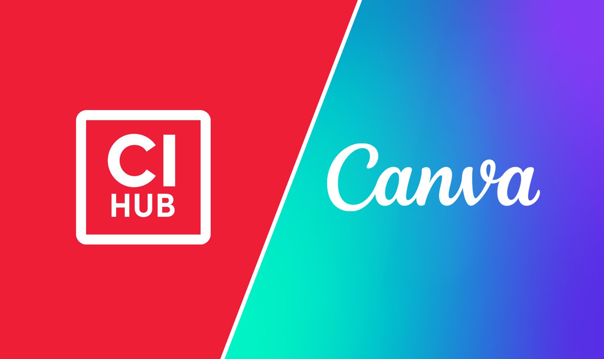 CI HUB and Canva logo