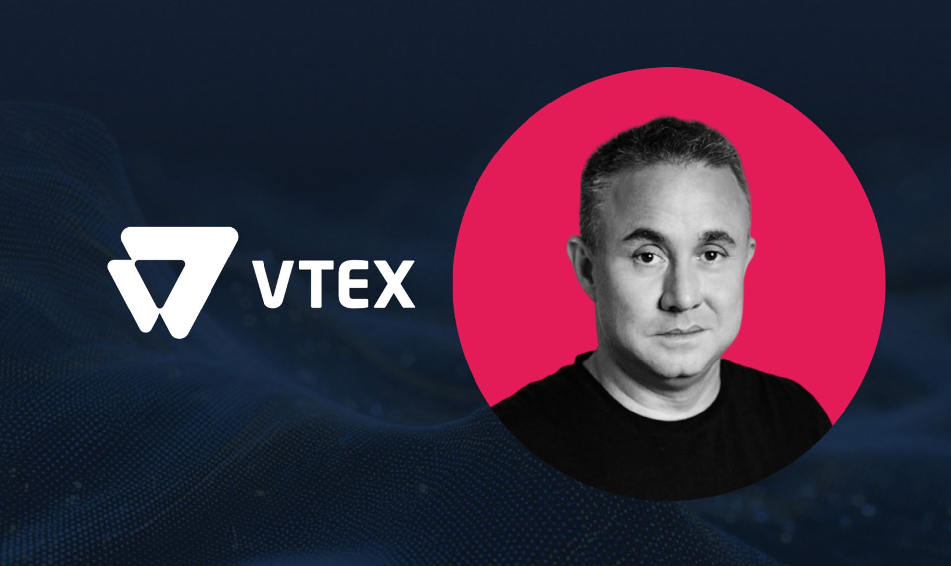 VTEX co-CEO Mariano's headshot with the VTEX logo