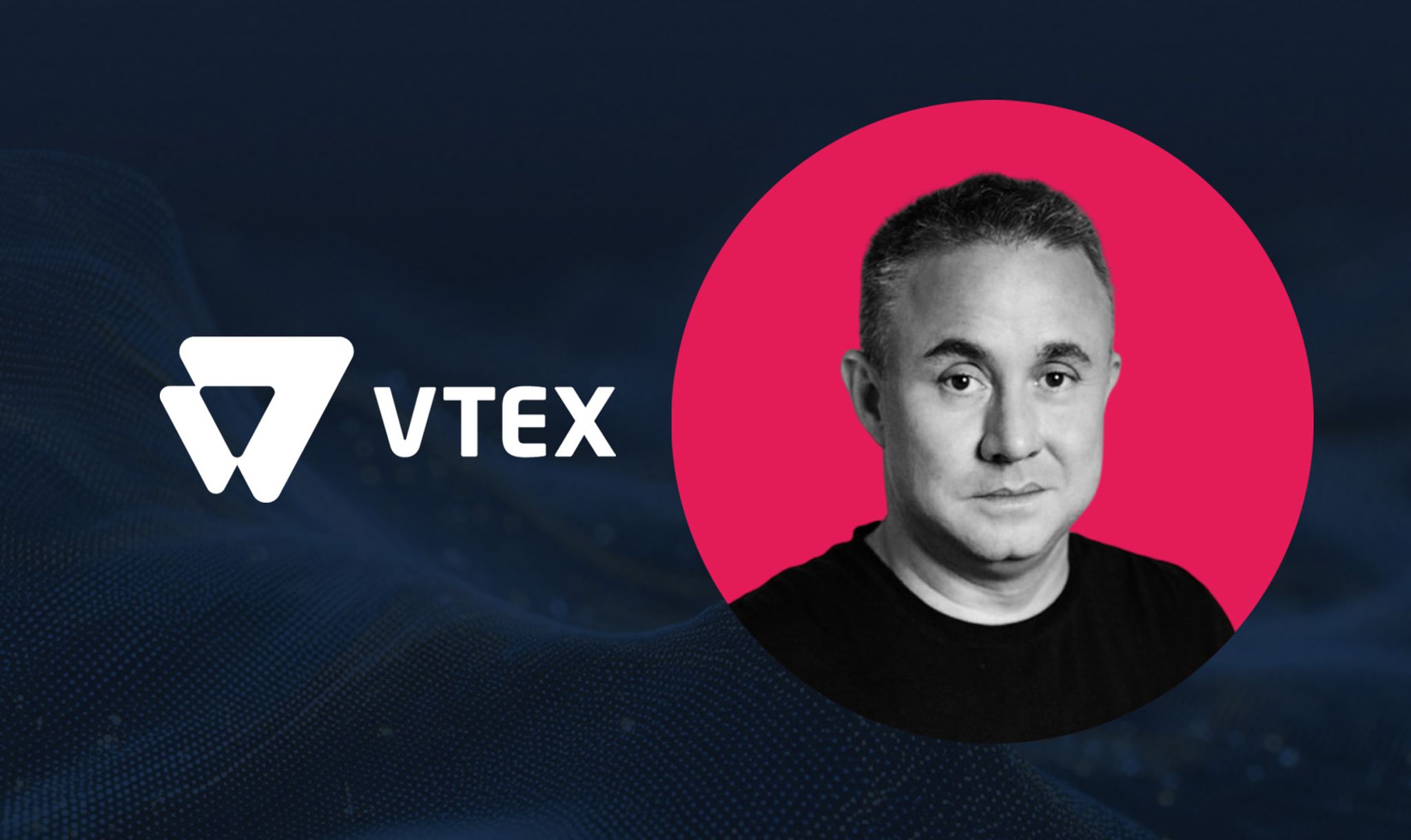 VTEX co-CEO Mariano's headshot with the VTEX logo