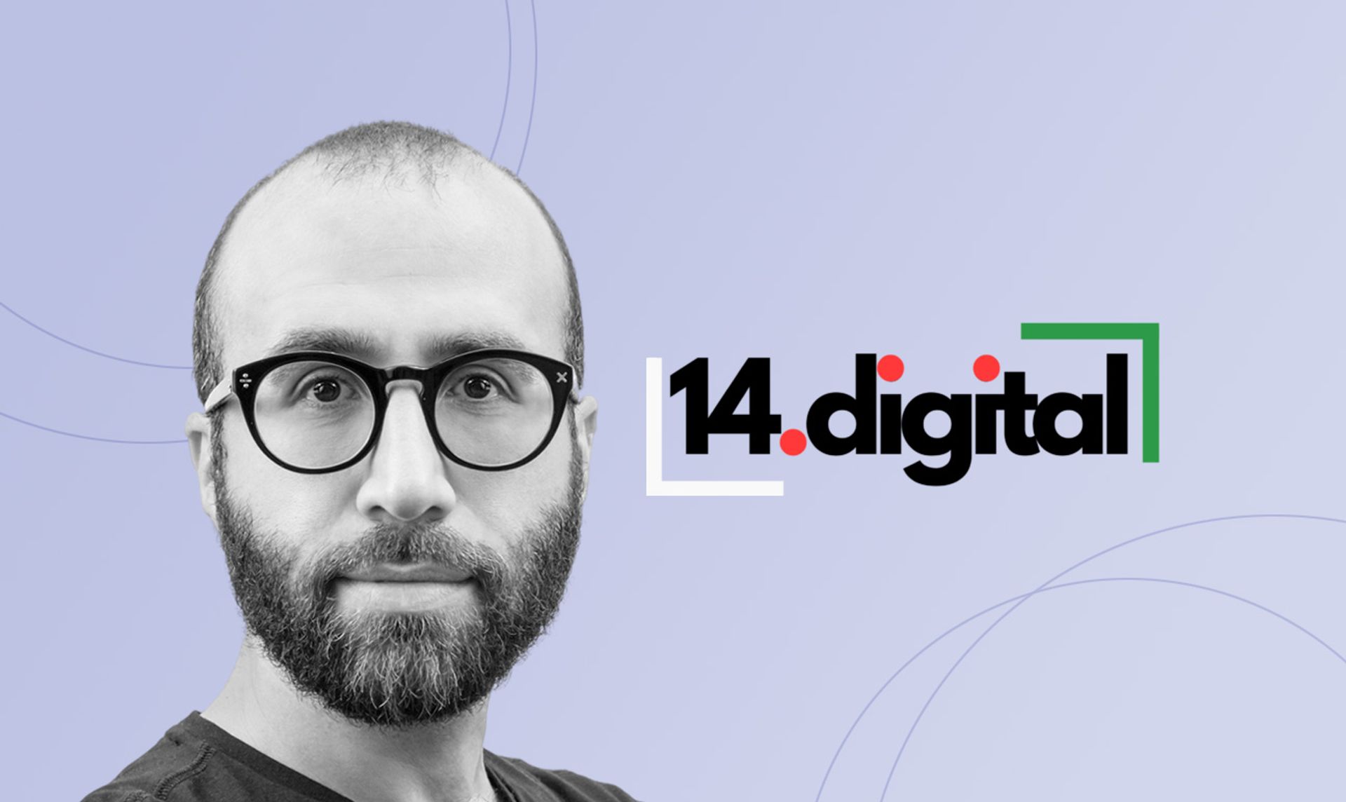 Nabil Orfali headshot with 14.Digital logo