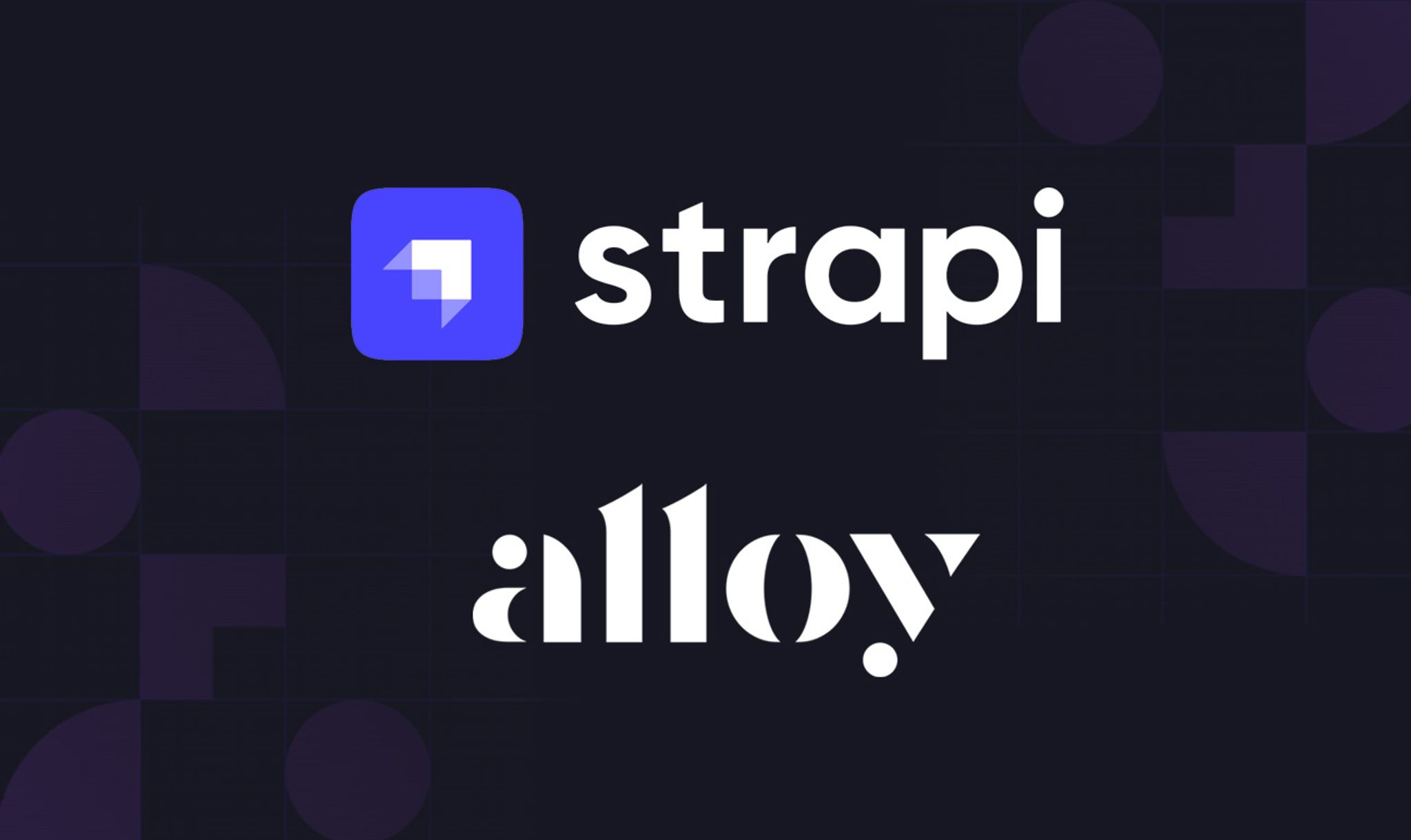 Strapi and Alloy logos