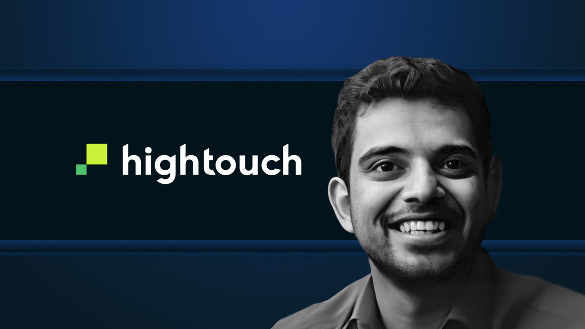 Hightouch logo and headshot of Bapu