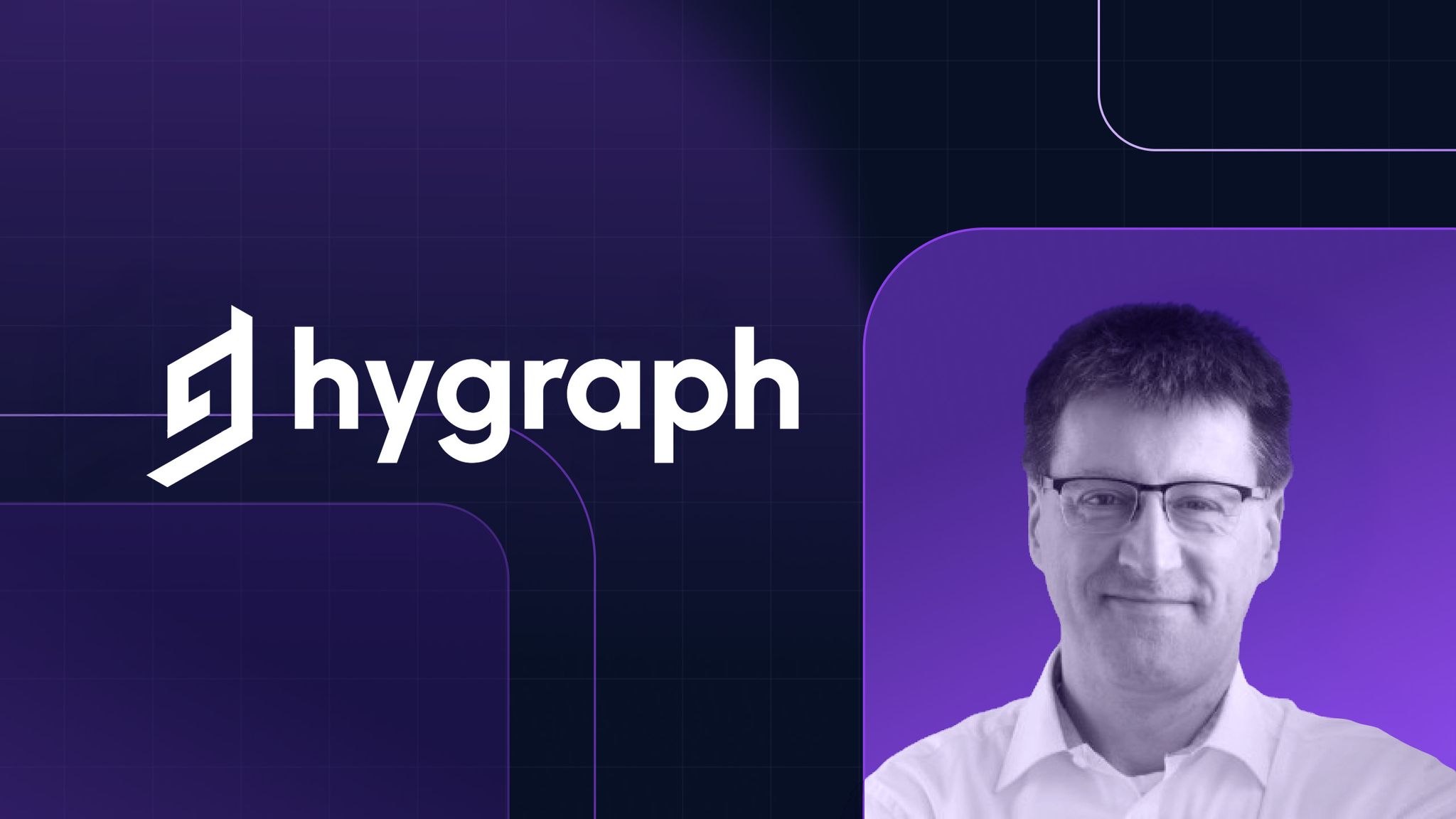 Hygraph logo and headshot of Dr. Mario Lenz