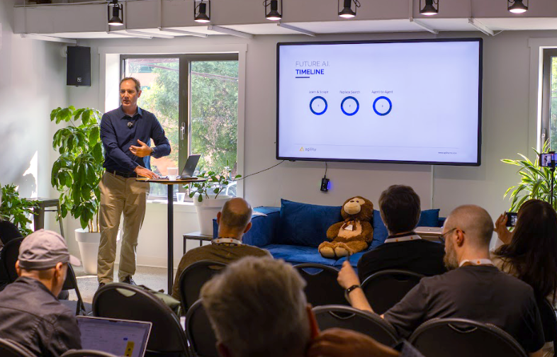 Joel Varty presenting at CMS Connect