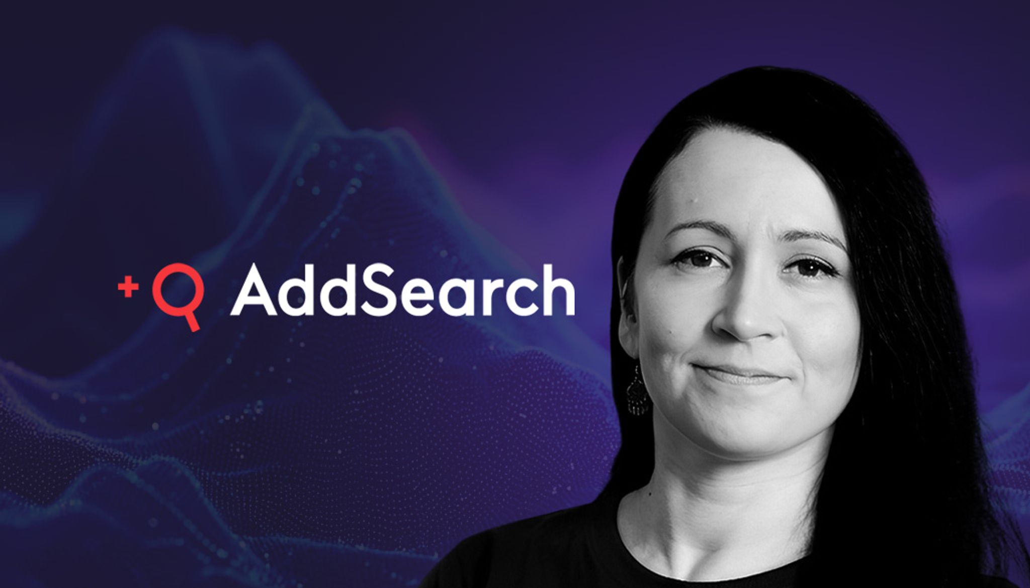 AddSearch logo and Helena Rebane headshot
