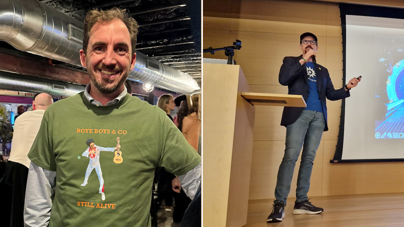 A person standing in front of a podium and a person standing in front of a podium
AI-generated content may be incorrect.