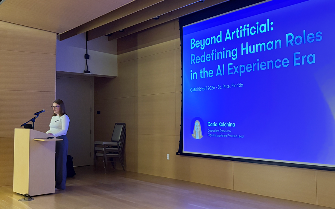 A person standing in front of a large screen
AI-generated content may be incorrect.