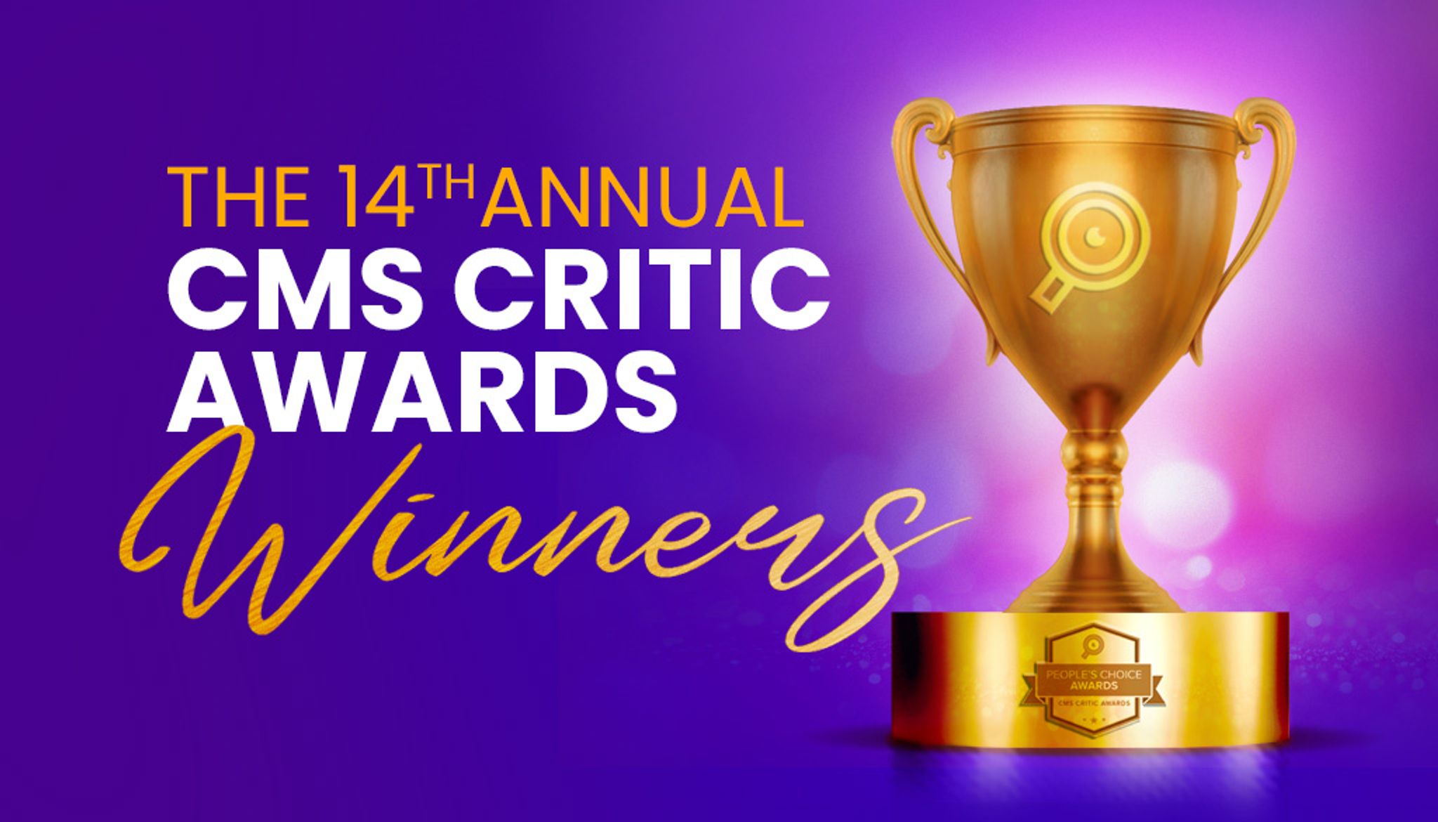 The 14th Annual CMS Critic Awards and a trophy