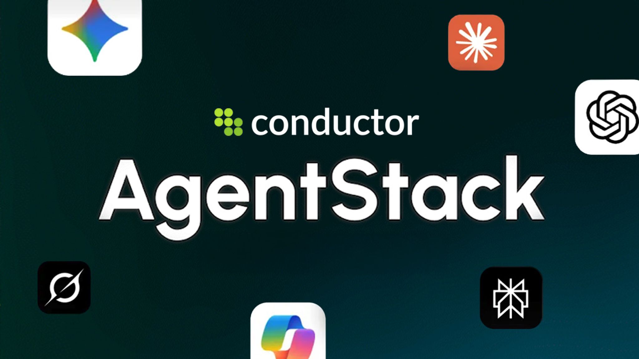 Conductor AgentStack - Next Era of AI Search and Conductor logo and answer engine logos